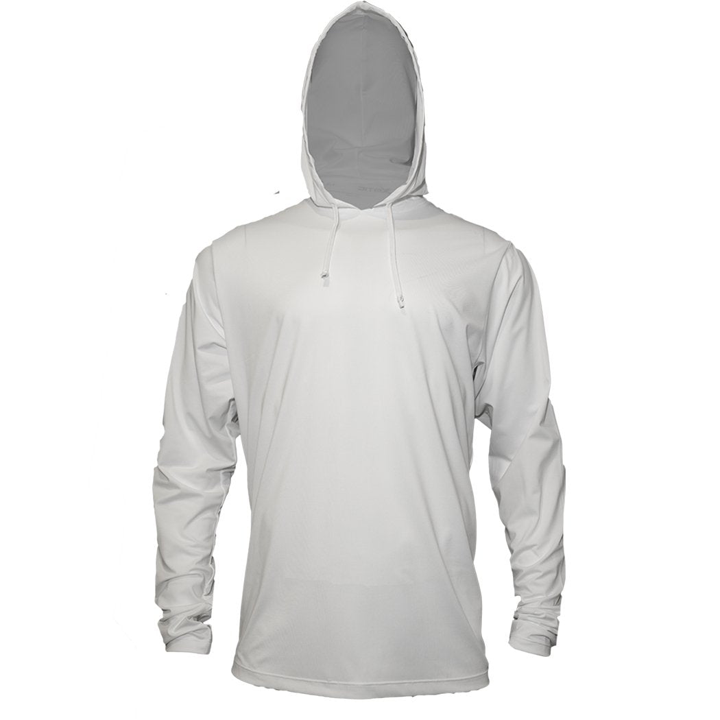 Fishing Shirt Xotic Camo & Fishing Gear Air-X Hooded Performance Shirts with Repel X White / S Xotic Camo & Fishing Gear Air-X Hooded Performance Shirts with Repel X