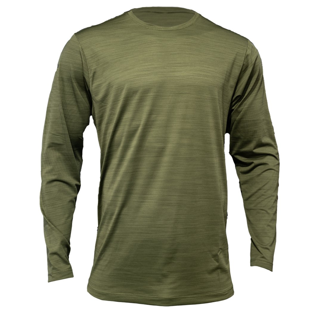 Fishing Shirt Xotic Camo & Fishing Gear Air-X Performance Long Sleeve Shirt with Repel X Mesquite Heather / S Xotic Camo & Fishing Gear Air-X Performance Long Sleeve Shirt with Repel X