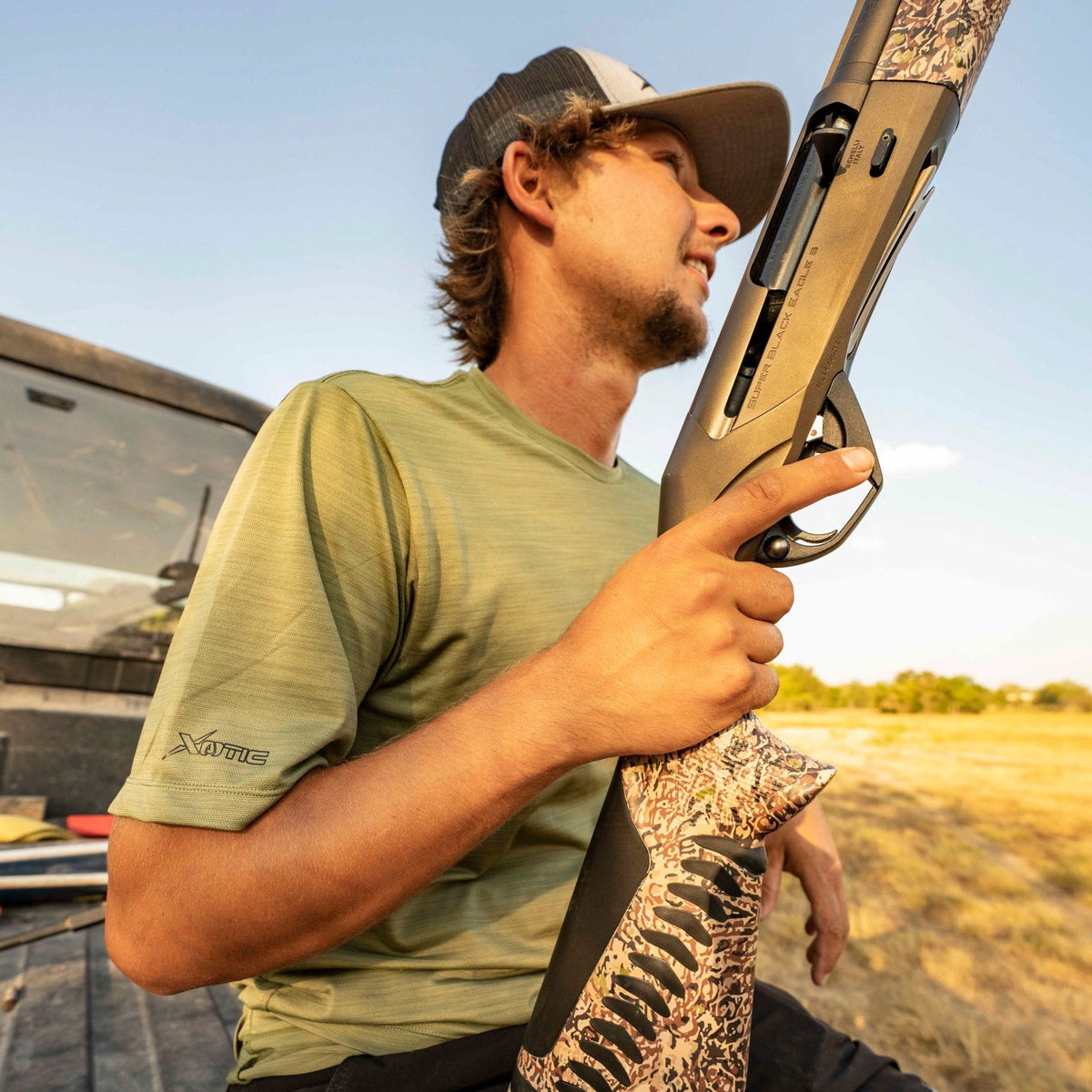 Fishing Shirt Xotic Camo & Fishing Gear Air-X Performance Short Sleeve Shirt with Repel X Xotic Camo & Fishing Gear Air-X Performance Short Sleeve Shirt with Repel X