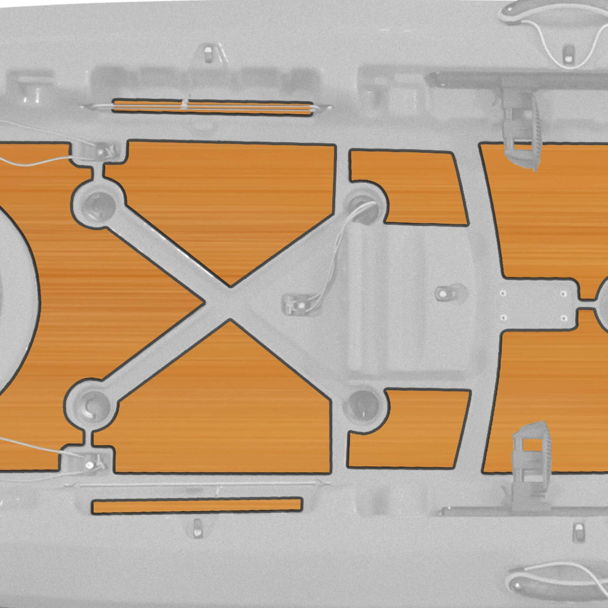 Vibe Yellowfin 130T Premium Deck Padding Kit