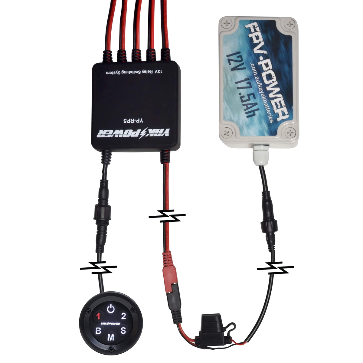 YP-BTP12FPV 12” Battery Terminal Connector with SAE to FPV Battery Connector YP-BTP12FPV 12” Battery Terminal Connector with SAE to FPV Battery Connector