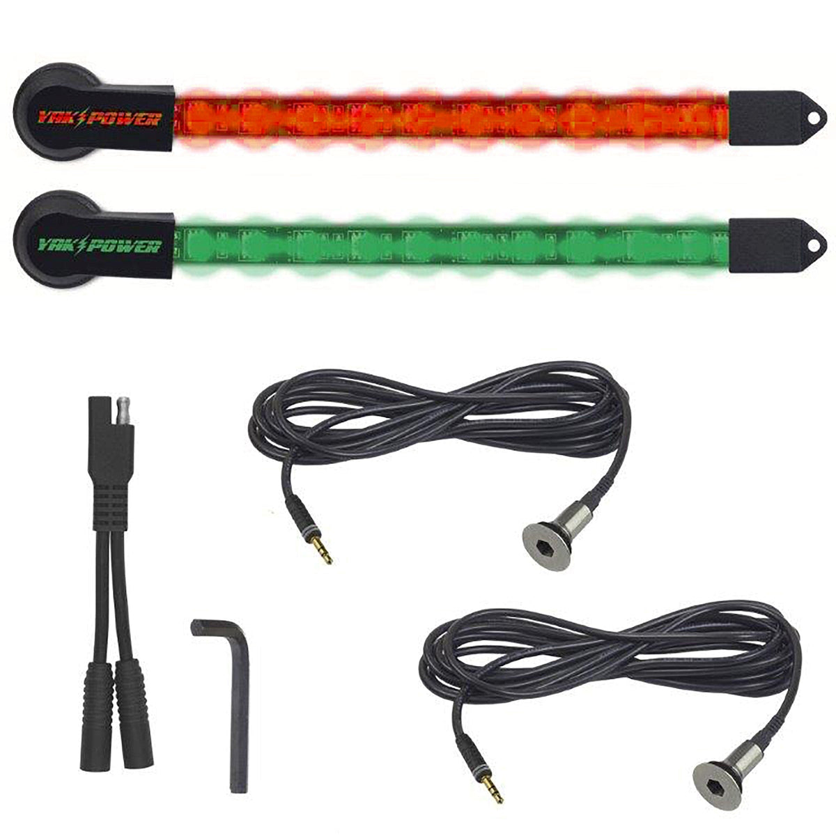 YP-LEDK-RG210 10” LED Light Kit, 2-Piece – Red &amp; Green