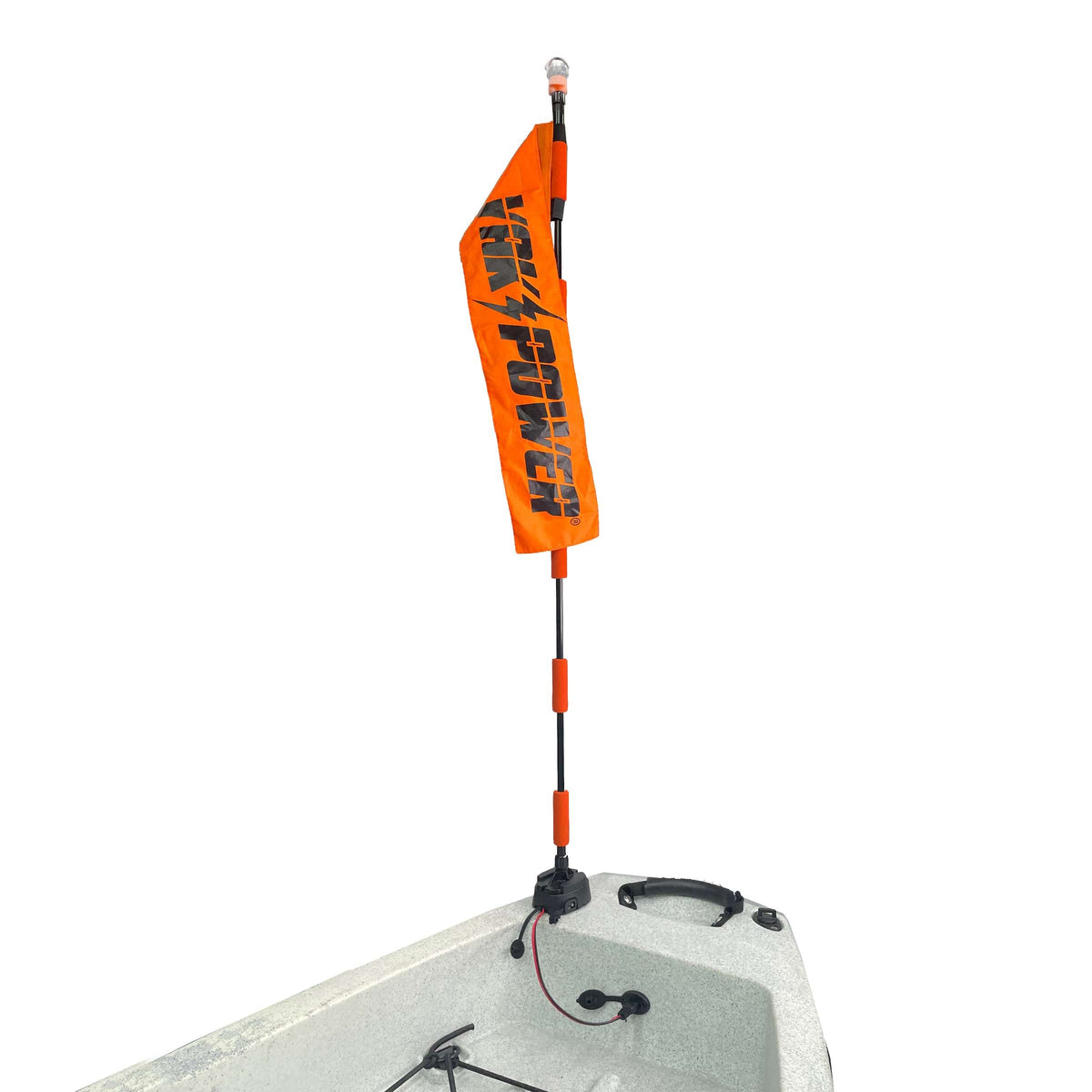 Electronics YP-LR360-PRO Lightning Rod - NEW & IMPROVED Threaded Power Connectors - Extendable Powered 360 Degree Safety Light, Flag, and Optional Accessory Mount YP-LR360-PRO Lightning Rod - NEW & IMPROVED Threaded Power Connectors - Extendable Powered 360 Degree Safety Light, Flag, and Optional Accessory Mount
