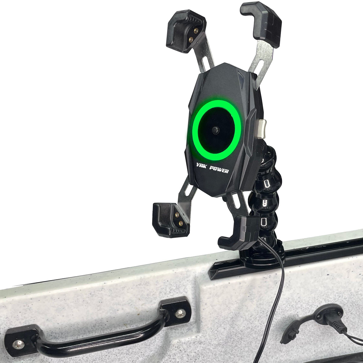 YP-MPWC 12 Volt Mobile Phone Wireless Fast Charger (15W) | One Hand Operation | 360 Degree Adjustable Gooseneck Action Mount YP-MPWC 12 Volt Mobile Phone Wireless Fast Charger (15W) | One Hand Operation | 360 Degree Adjustable Gooseneck Action Mount