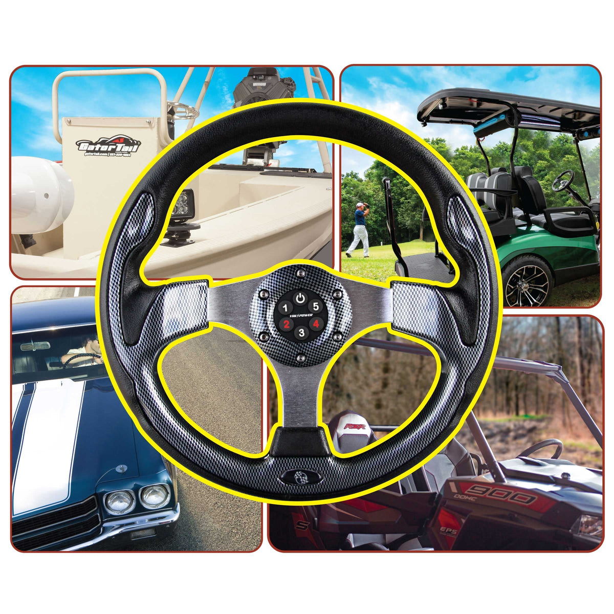 Electronics YP-RP5W-OR Five Circuit Wireless Digital Switching System with Steering Wheel Control YP-RP5W-OR Five Circuit Wireless Digital Switching System with Steering Wheel Control