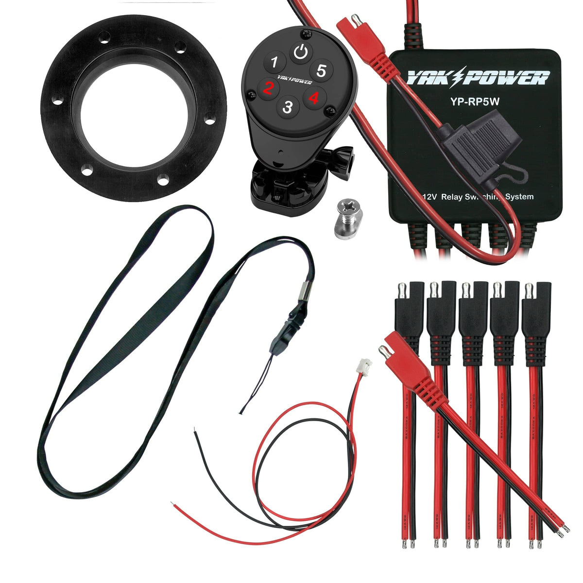 Electronics YP-RP5W-OR Five Circuit Wireless Digital Switching System with Steering Wheel Control YP-RP5W-OR Five Circuit Wireless Digital Switching System with Steering Wheel Control