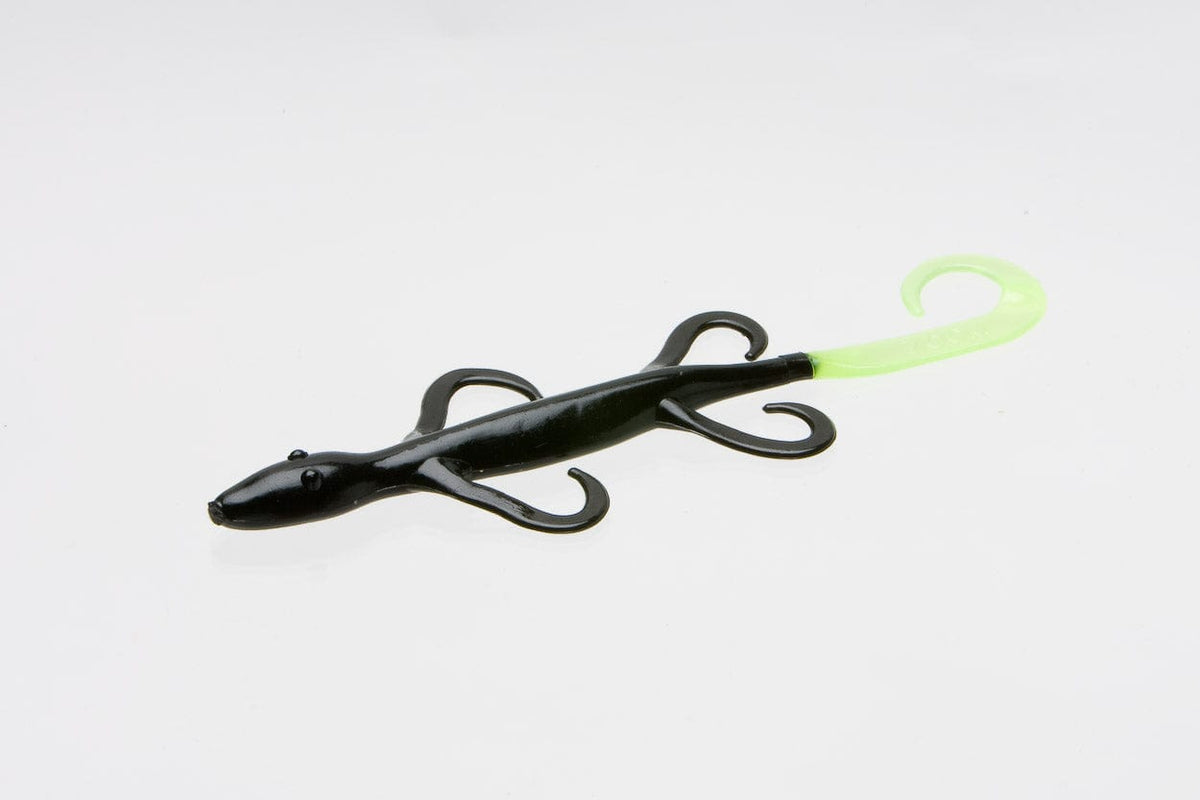 Baits Zoom 6&quot; Lizard Black Chartreuse Tail Zoom 6&quot; Lizard | Pescador Fishing Supply