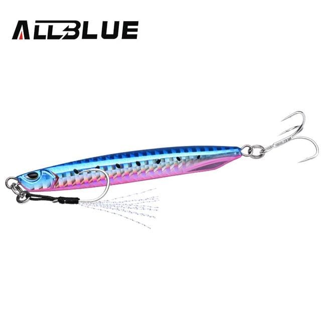 Lures ALLBLUE DRAGER Super Slim SSZ Casting Jig Blue / Pink / 3/4oz Saltwater Fishing Tackle - Fishing Lures | Pescador Fishing Supply