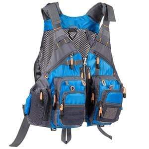 Accessories &amp; Gear Bassdash Breathable Fishing Vest Blue Fishing Gear - Fishing Vests | Pescador Fishing Supply