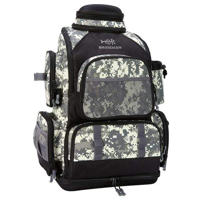 Accessories &amp; Gear Bassdash Lightweight Multifunctional Fishing Tackle Backpack Jungle Camo Backpack Fishing Gear - Tackle Backpack | Pescador Fishing Supply