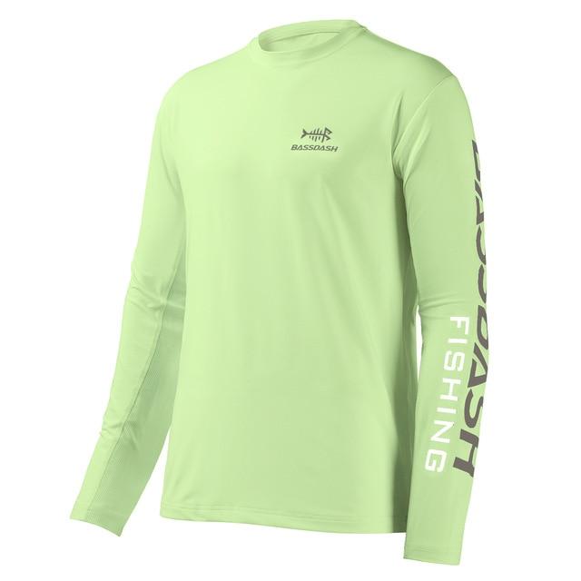 Accessories &amp; Gear Bassdash Long Sleeve Fishing Shirt Apple Green / 4XL Fishing Shirts | Pescador Fishing Supply