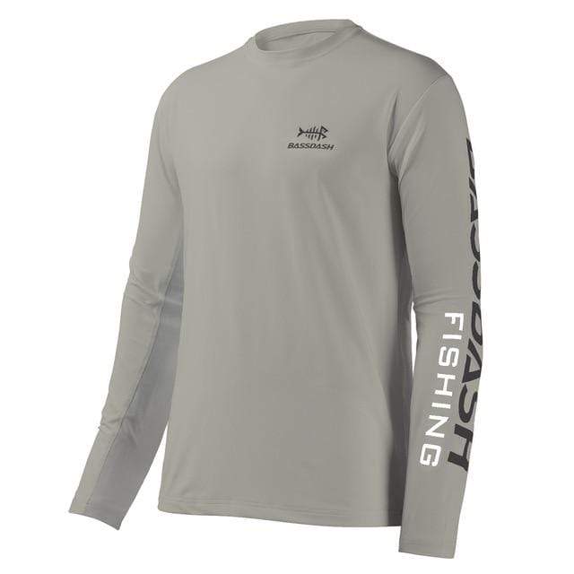 Bassdash Long Sleeve Fishing Shirt | Pescador Fishing Supply Ash Grey / M