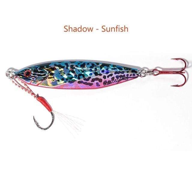 Lures Bassdash Shadow Jig Lures with VMC Hooks 2 Ounce Saltwater Fishing Jig Lures | Pescador Fishing Supply