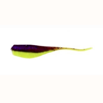 Lures Big Bite Baits Crappie Minnr 2&quot; Electric Chicken Glow Purple / Opaque Chartreuse Big Bite Baits Crappie Minnr 2&quot; | Pescador Fishing Supply