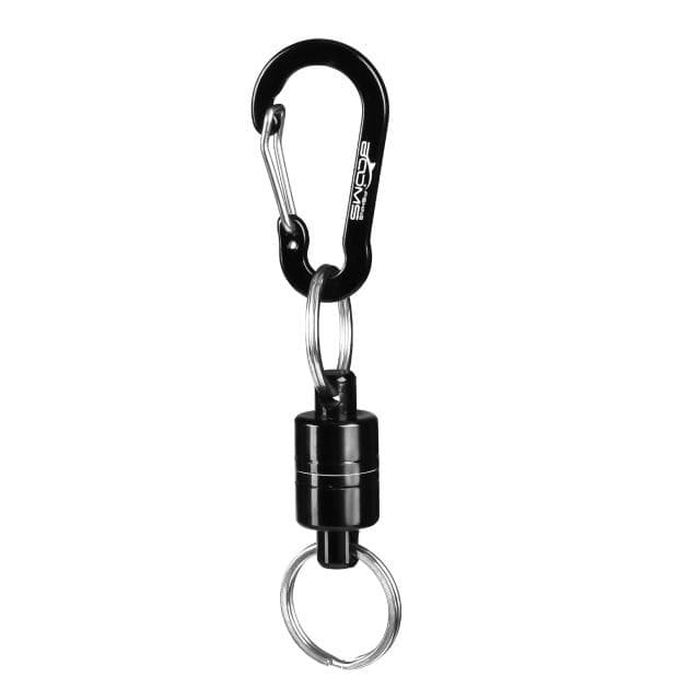 Magnetic Release Holder with Coil Carabiner Clip Magnetic Net