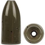 Line & Terminal Bullet Weight Tungsten Worm Sinker Green Pumpkin 1-8oz 4 Pack