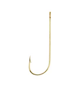 Line &amp; Terminal Eagle Claw Gold Aberdeen Hooks Size 2-0 - 10 Pack