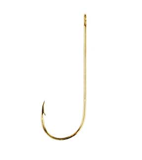 Line & Terminal Eagle Claw Gold Aberdeen Hooks Size 4 - 100 Pack