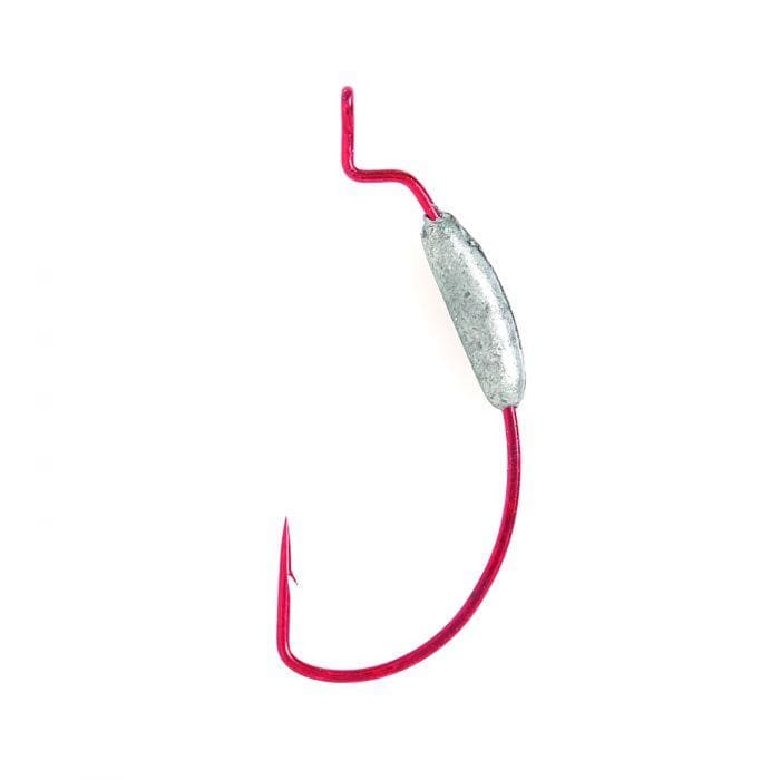 Line & Terminal Eagle Claw Weighted EWG Hook Red 1/8oz 5/0 Fishing Tackle - Eagle Claw Hooks | Pescador Fishing Supply