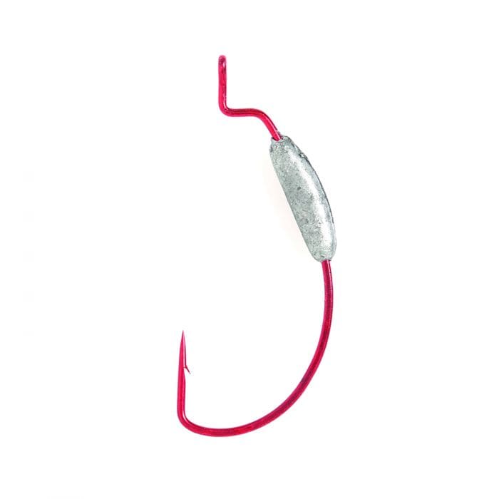 Line &amp; Terminal Eagle Claw Weighted EWG Hook Red 1/16 oz. / 5/0 Fishing Tackle - Eagle Claw Hooks | Pescador Fishing Supply