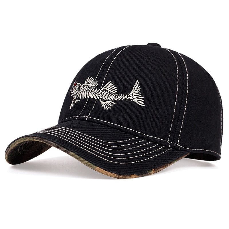 Fish Bone Lucky Fishing Hat | Pescador Fishing Supply Khaki