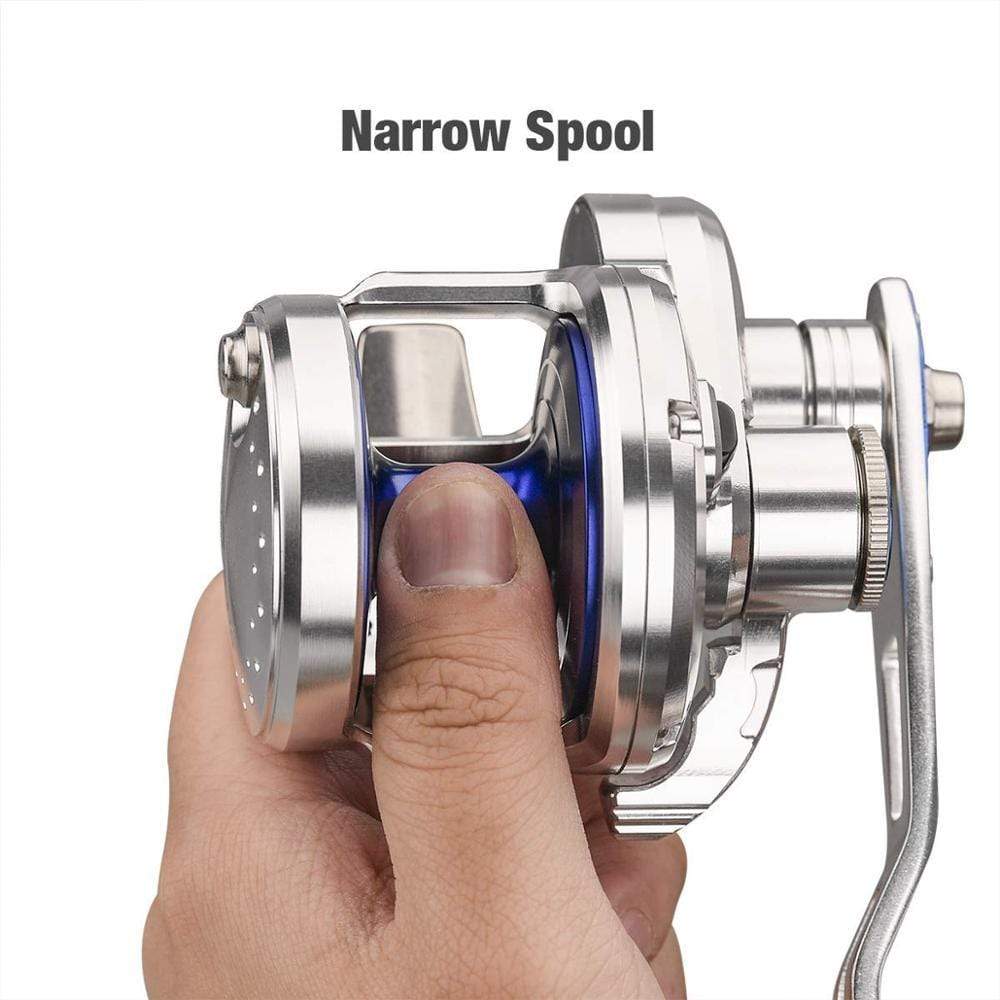 Gomexus Slow Pitch Jigging Saltwater 6.3:1 Lever Drag Right Conventional  Reel
