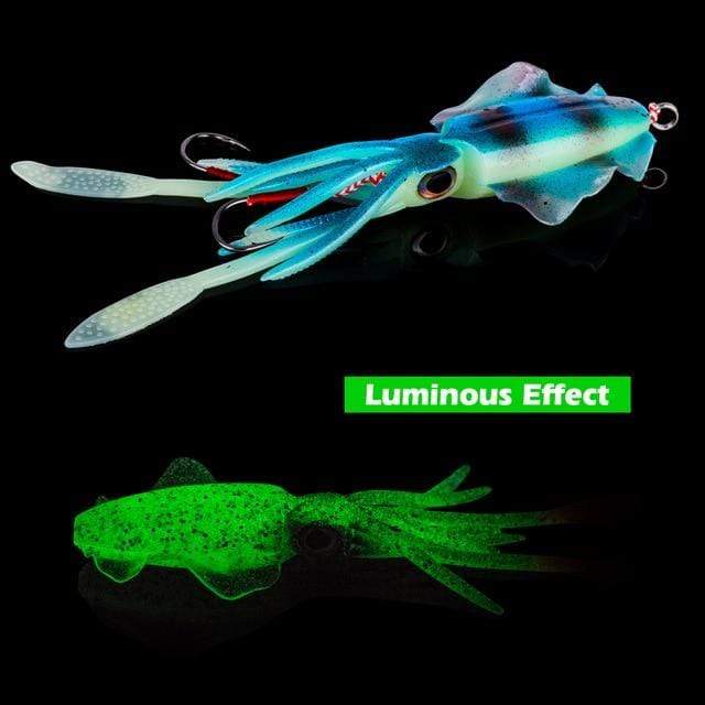 Lures Goture Luminous Soft Squid Jig 2 Ounce Blue Fishing Lures - Saltwater Jigs | Pescador Fishing Supply