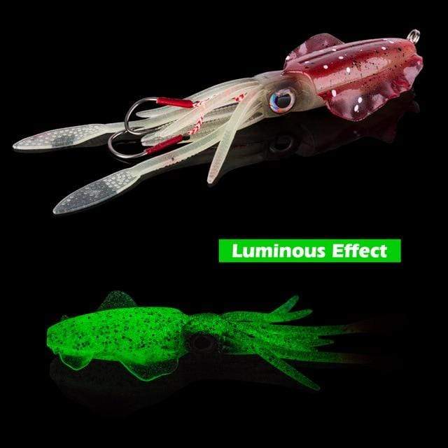 Lures Goture Luminous Soft Squid Jig 2 Ounce Natural Fishing Lures - Saltwater Jigs | Pescador Fishing Supply