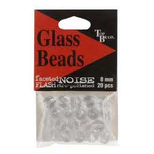 Tackle &amp; Line Top Brass Glass Beads Crystal / 6mm Top Brass Glass Beads | Pescador Fishing Supply