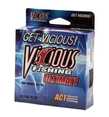 Line &amp; Terminal Vicious Ultimate Clear Blue Monofilament 100yds 10lb Vicious Clear Blue Ultimate Monofilament | Pescador Fishing Supply