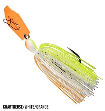Lures Z-Man Big Blade Chatterbait 1/2 oz. Green Pumpkin Candy Chartreuse White